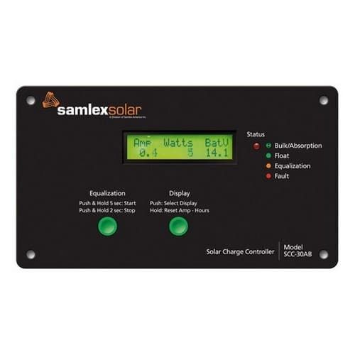 (image for) Samlex America, SCC-30AB, Flush Mount Solar Charge Controller
