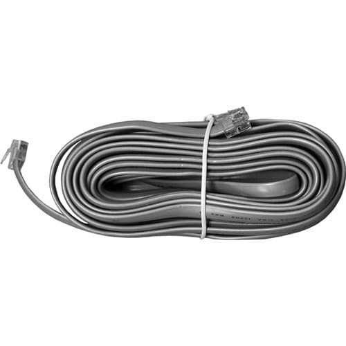 (image for) Xantrex, 31-6262-00, Remote Cable - 50 Tel-Cord Modular 26Awg 6-Cndct Flat Crosswired Silver Ul