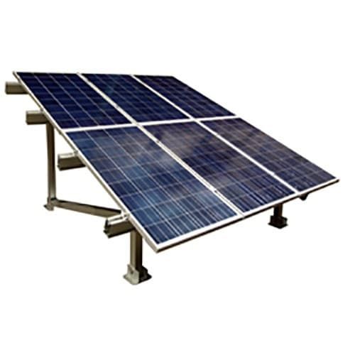 6 - 240 Watt Solar Panels and Ground Mount Rack