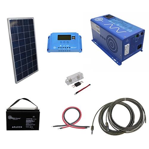 AIMS 12 Volt Off Grid Solar Kits