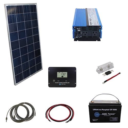 AIMS 12 Volt Off Grid Solar Kits - Inverter Supply