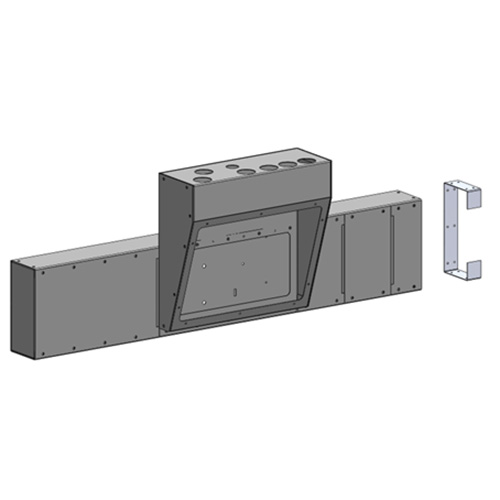 (image for) Blendtron, SOLTR-15, Complete Combo System for single inverter install, includes (1) ATR-15, (1) WTR-15, (DCB Not Included) Type 1 indoor enclosure, UL 50 certified, Black Powder coated steel finish