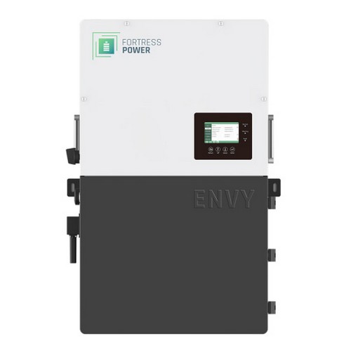 (image for) Fortress Power, Envy 12 kW, Whole Home Solar hybrid inverter; Max 21KW PV array; 200A transfer switch: IP 65 outdoor rated; pre-built AC &DC breakers; Built-in Apsmart RSD transmitter