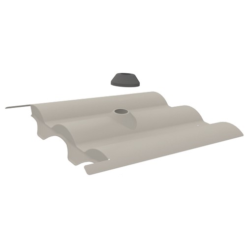 K2 Systems, 4000236, Drop N Lock RT Flashing- W (image for) K2 Systems, 4000236, Drop N Lock RT Flashing- W