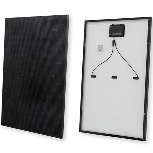 Qcells, Q.TRON BLK M-G2.H1+/AC 430, 430W AC Powered, 108 half cut Q.ANTUM NEO cells, black frame, white backsheet with MC4 connectors. Domestic components: Module - J/box; Inverter - PCBA DC-DC, PCBA DC-AC, Enclosure & Production (image for) Qcells, Q.TRON BLK M-G2.H1+/AC 430, 430W AC Powered, 108 half cut Q.ANTUM NEO cells, black frame, white backsheet with MC4 connectors. Domestic components: Module - J/box; Inverter - PCBA DC-DC, PCBA DC-AC, Enclosure & Production