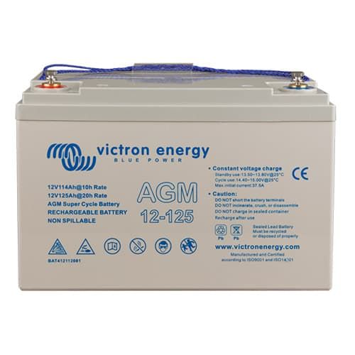 12V/125Ah AGM Super Cycle Battery M8 | Victron Energy BAT412112081